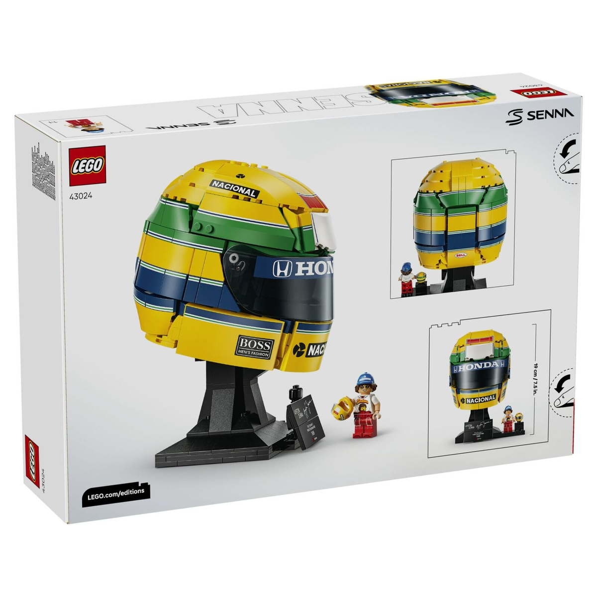 Ayrton Senna Helmet Lego 43024