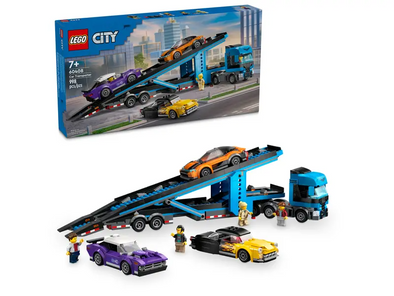 Car Transporter Truck with Sports Cars 60408