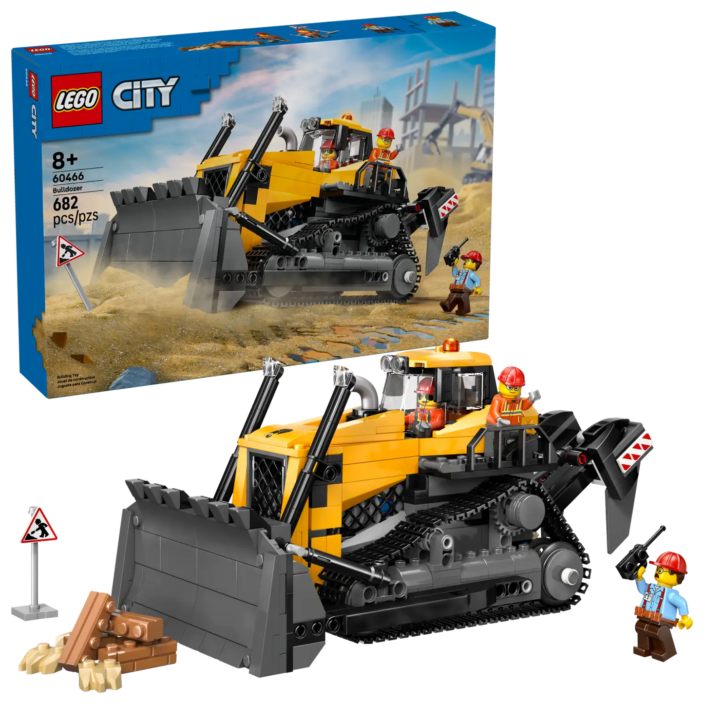Yellow Bulldozer Lego 60466