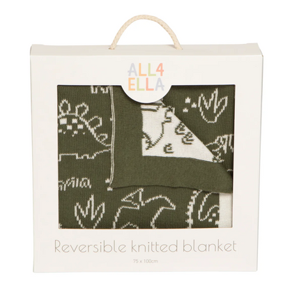 Reversible Blanket - Forest Dino