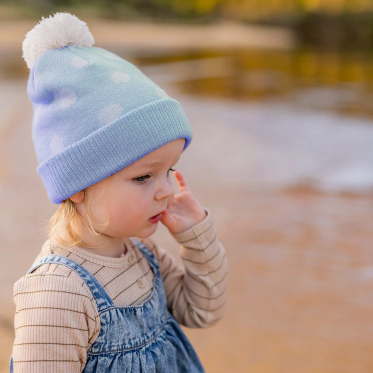 Beanie - Raindrops - Blue