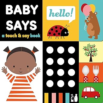 Baby says hello! A touch & say book