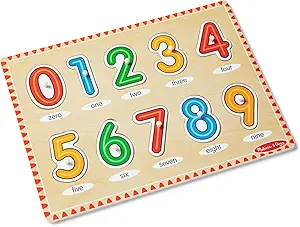 See-Inside Peg Puzzle - Numbers