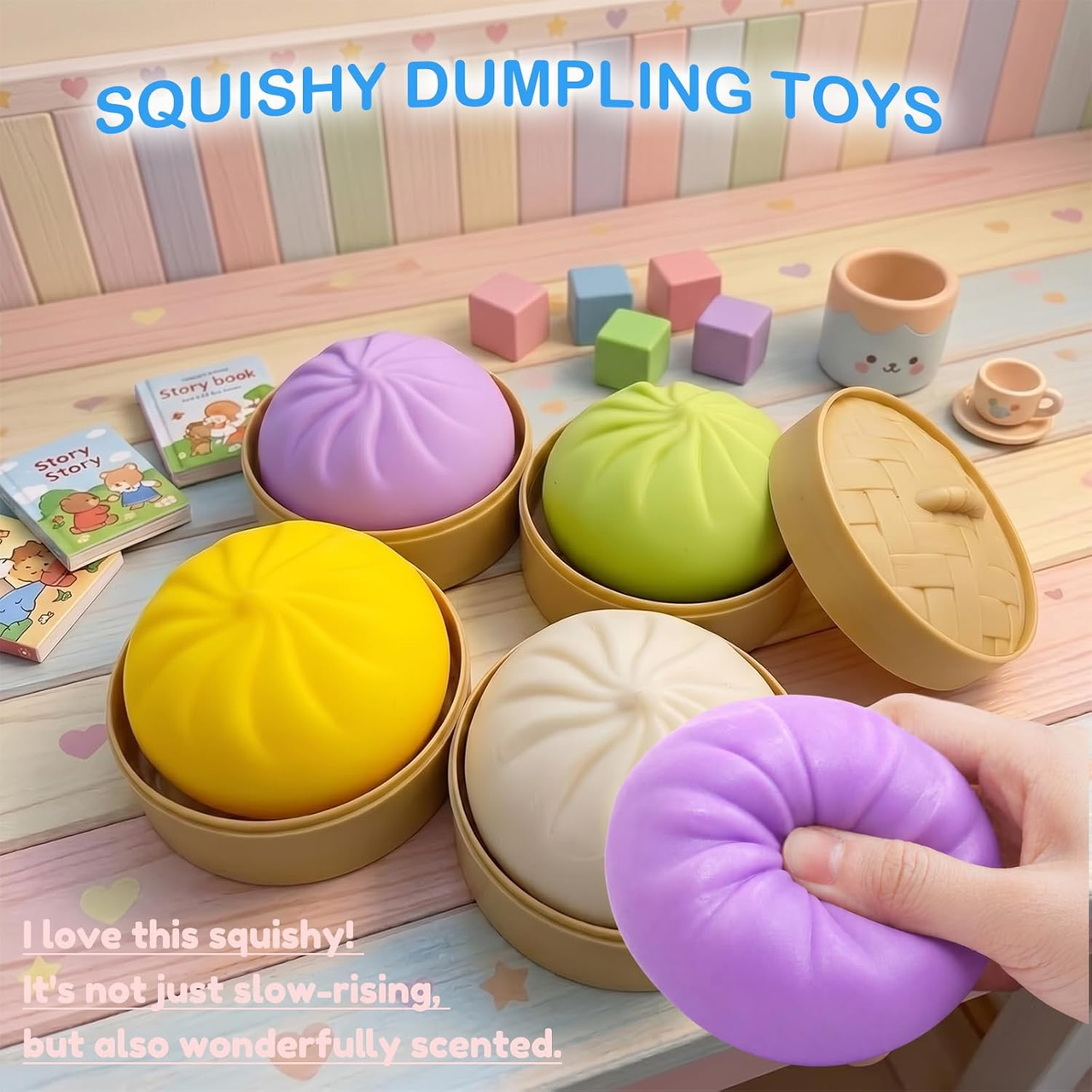 Squishy Surprise Dumpling in Steamer