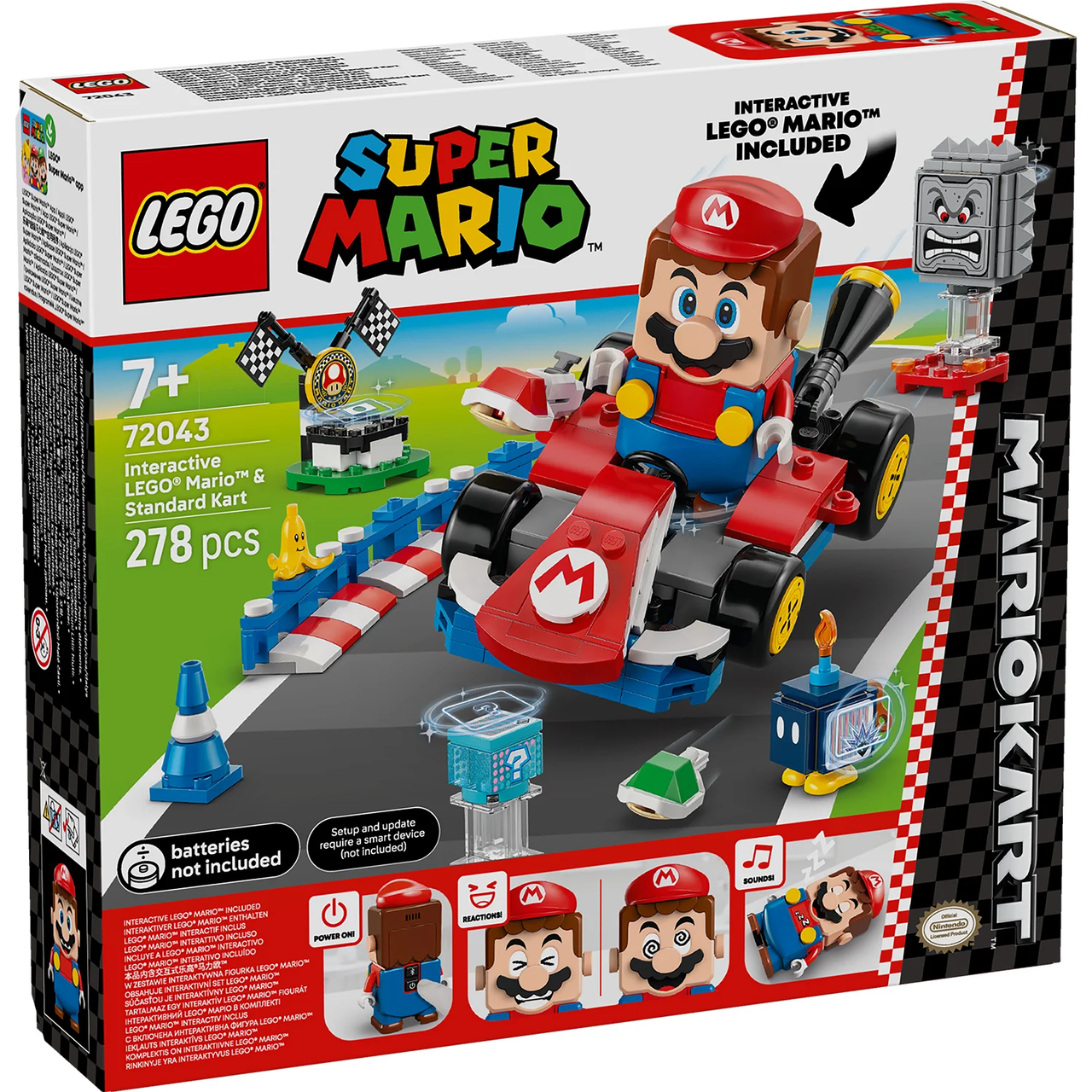 Mario Kart - Interactive Mario & Standard Kart Lego 72043