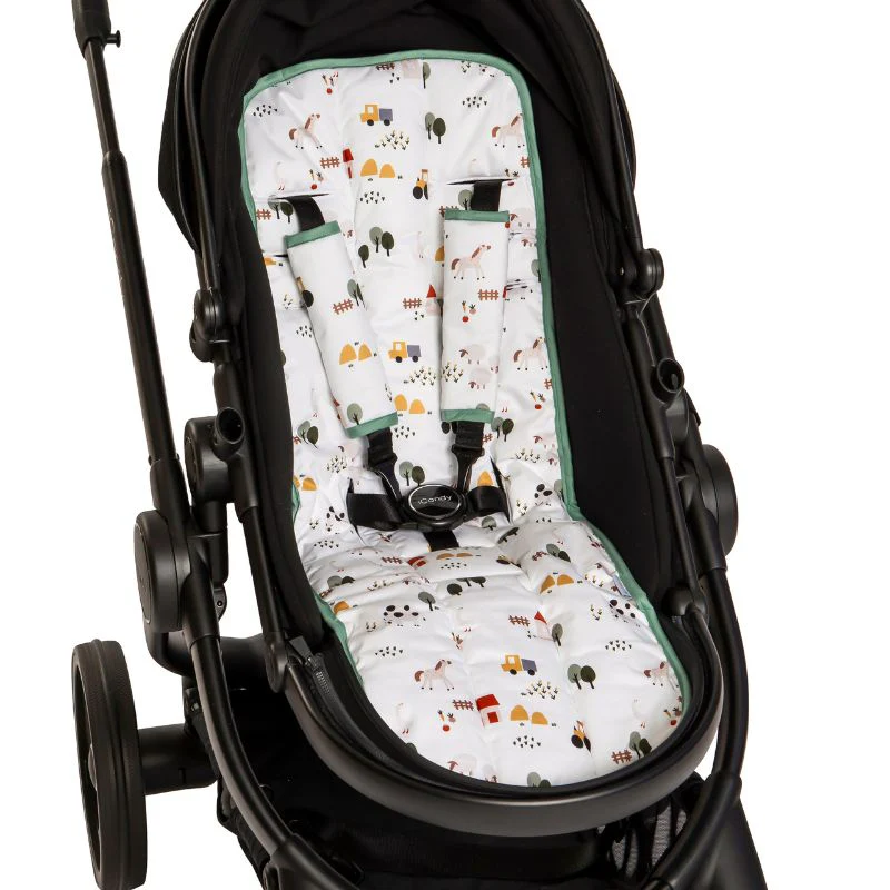 Reversible Universal Pram Liner - Country Farm