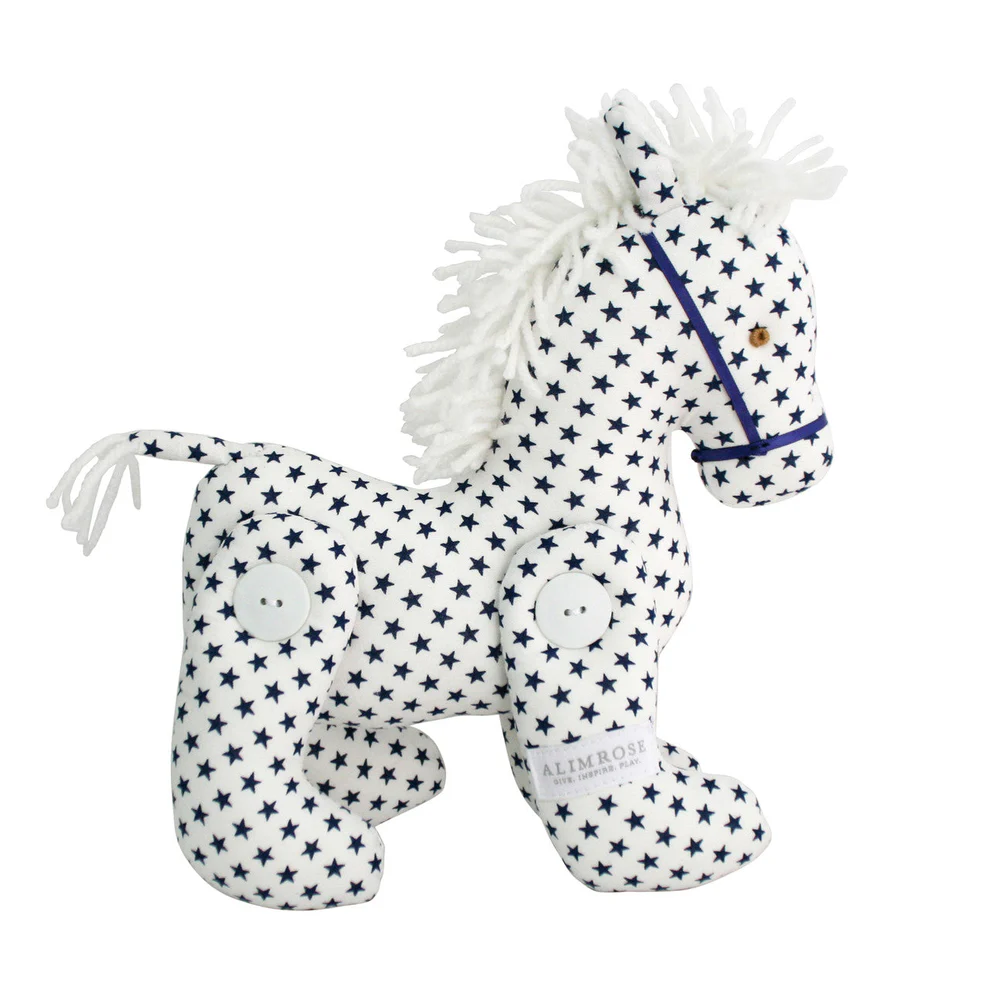 Jointed Pony - White Navy Star
