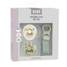 Bibs Colour Dummy & Loop Clip Gift Set - Sage