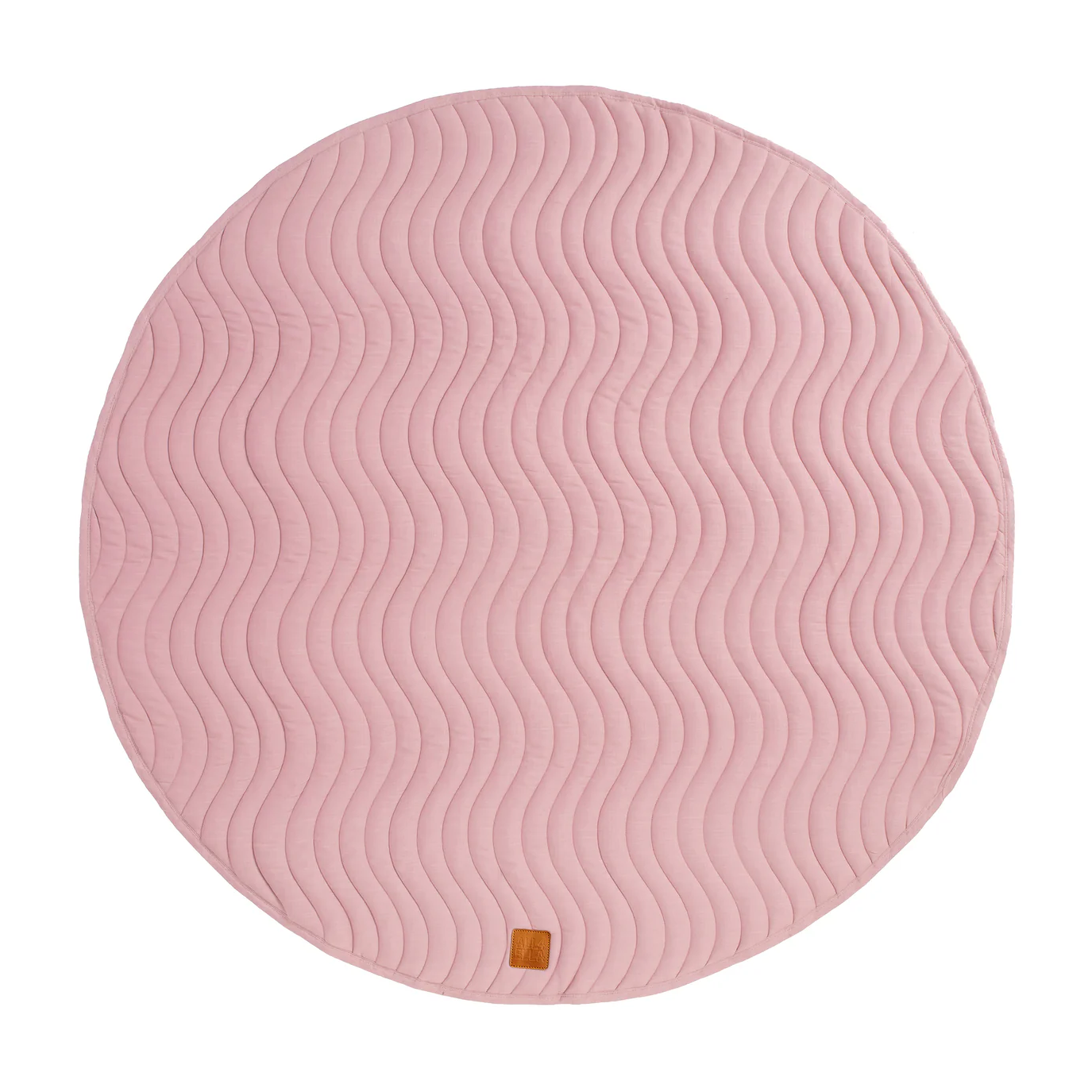 Quilted Linen Playmat - Blush Pink