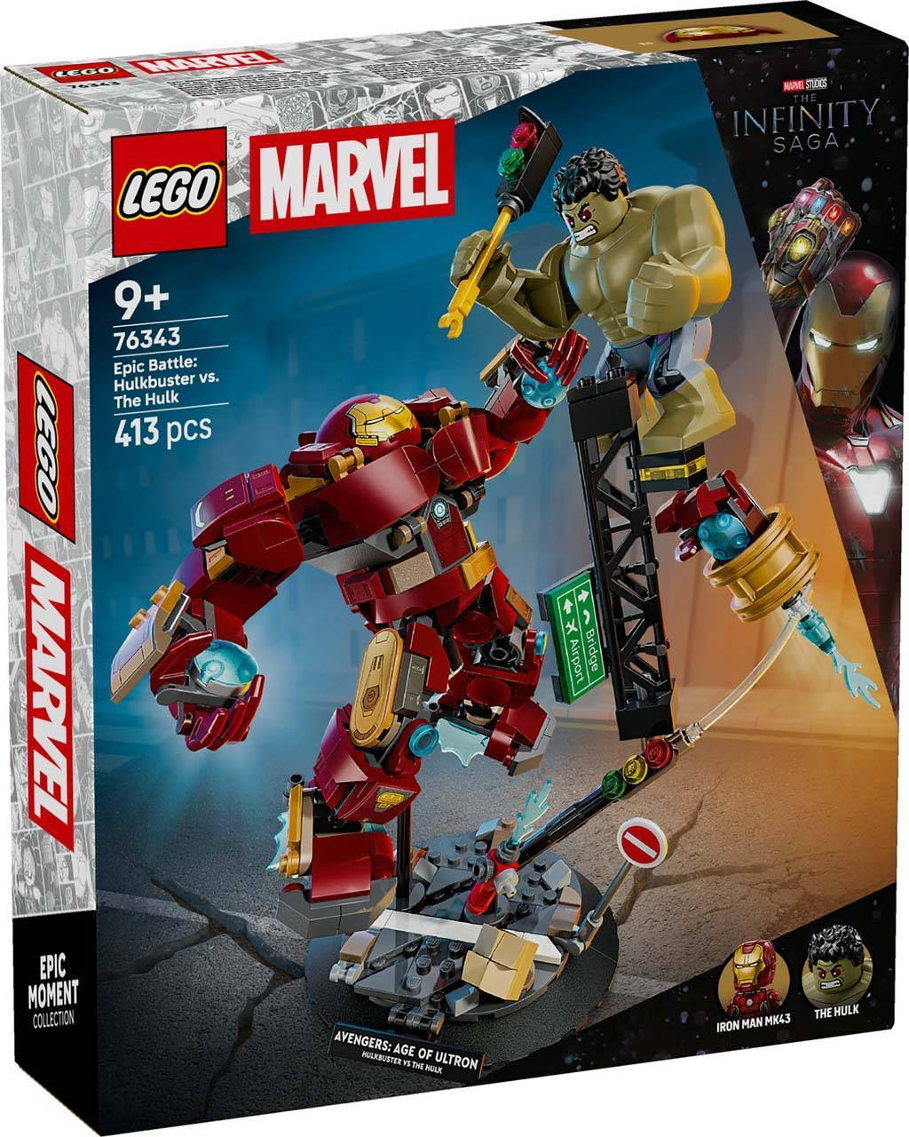 Epic Battle: Hulkbuster vs. The Hulk Lego 76343