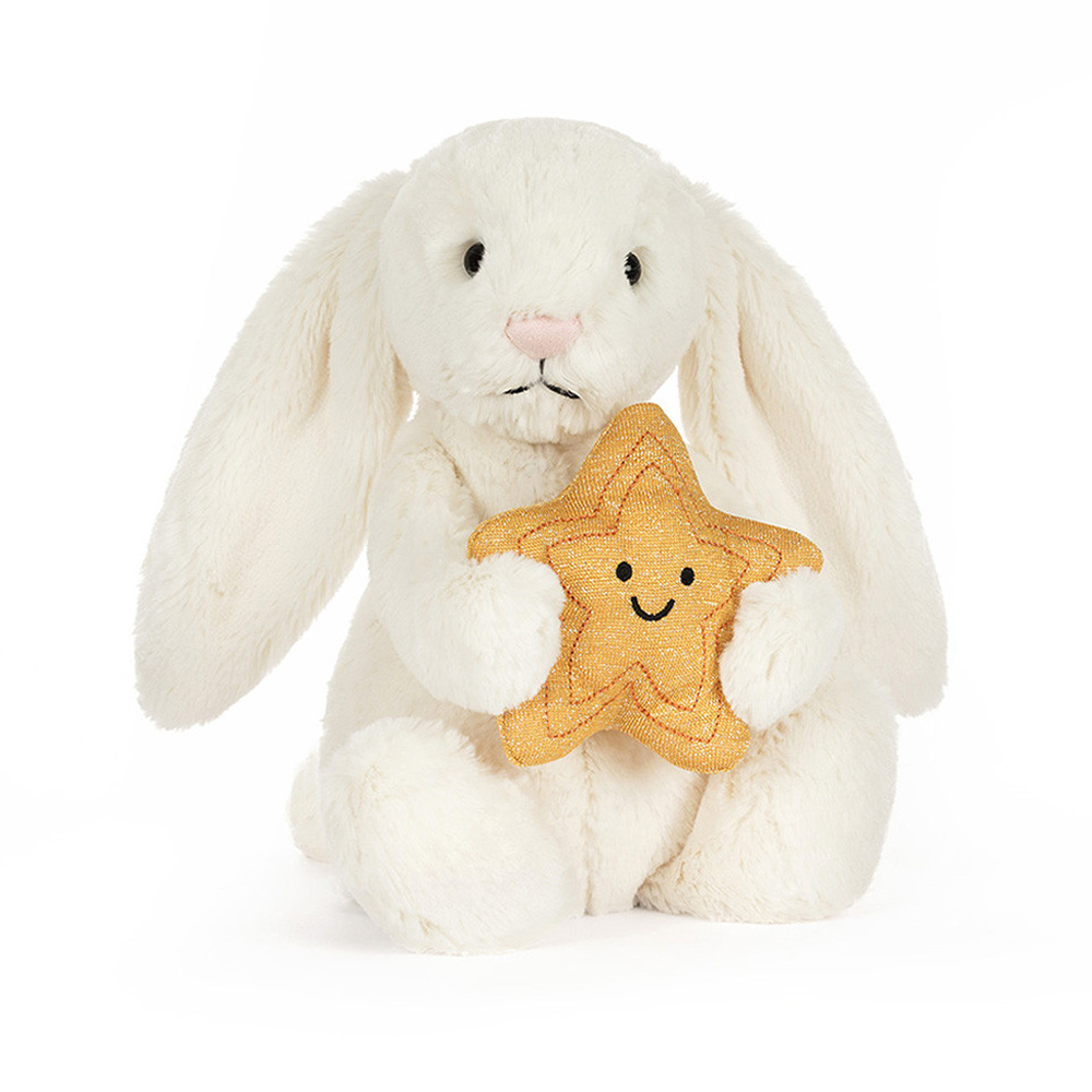 Bashful Cream Bunny with Star