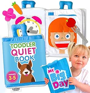 Fabric Quiet Book - My Big Day (Blue)