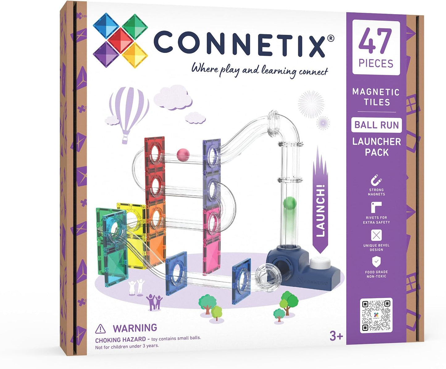 Connetix Ball Run Launcher Pack (47pc)