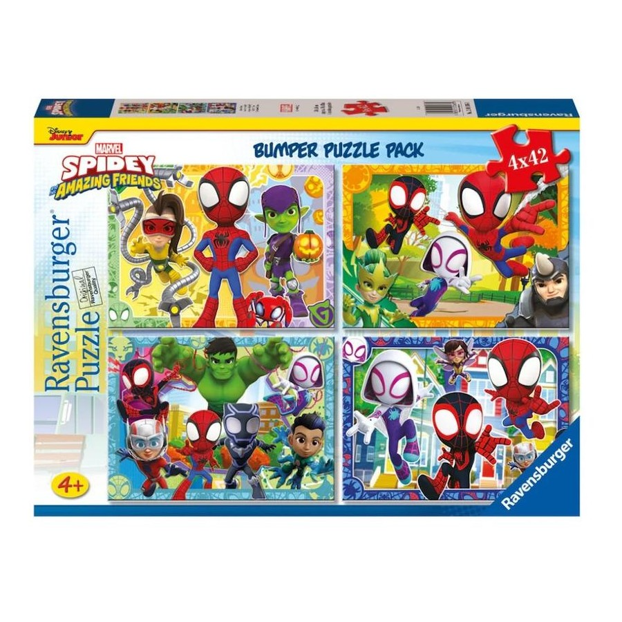4 x 42 pc Puzzle - Marvel Spidey Amazing Friends