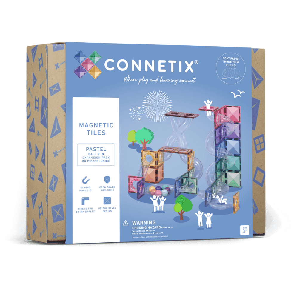 Connetix Pastel Ball Run Expansion Pack (80 pc)