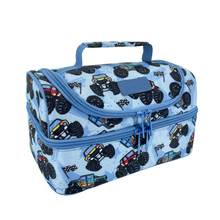 Insulated Double Decker Lunch Bag - Monster Trucks