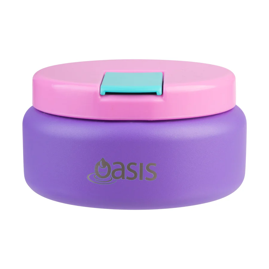 Double Wall Insulated Food Flask 230ml - Mermaid Purple