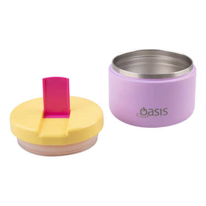Double Wall Insulated Food Flask 300ml (Bubblegum Pink)