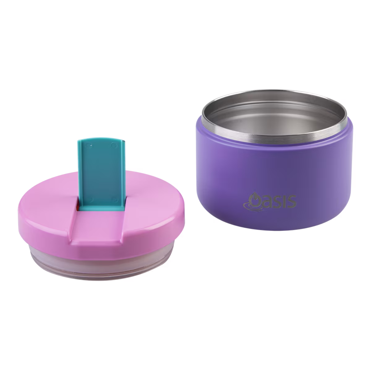 Double Wall Insulated Food Flask 300ml (Mermaid Purple)