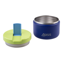 Double Wall Insulated Food Flask 300ml (Peacock Blue)