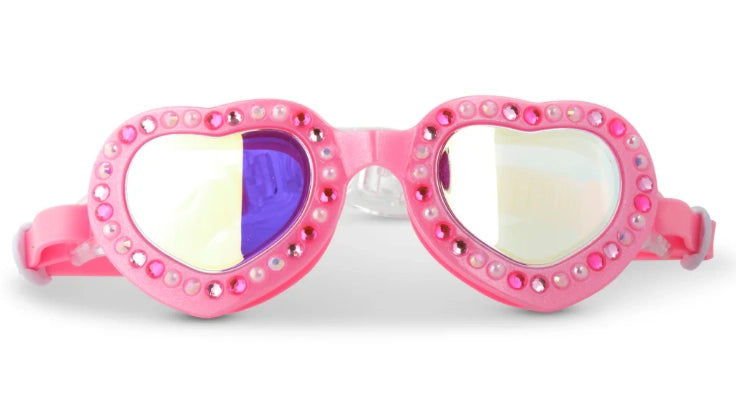 Swim Goggles Beautiful Bows - Pink Lace