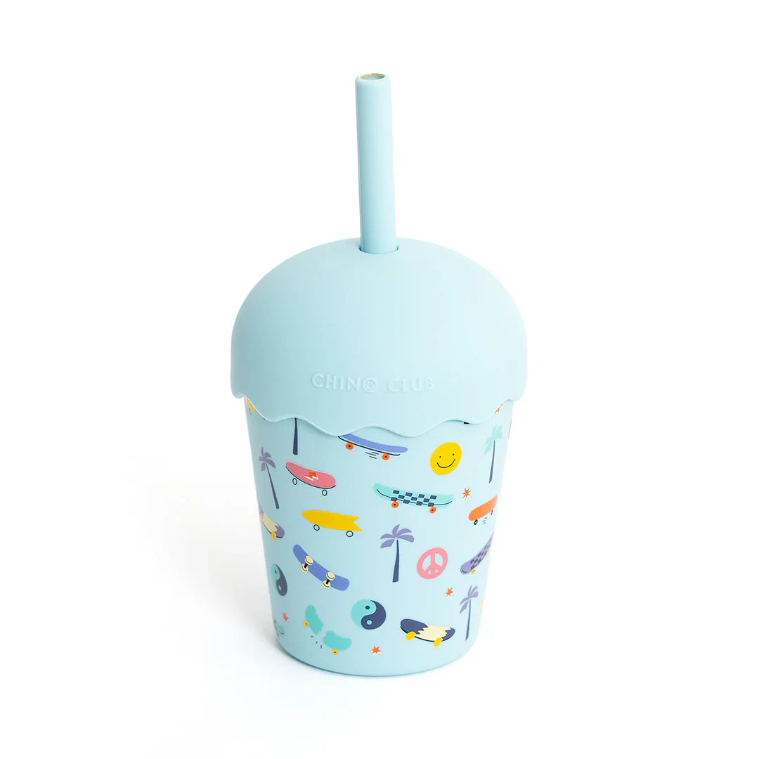 Skate Mini Smoothie Cup and Straw 200ml