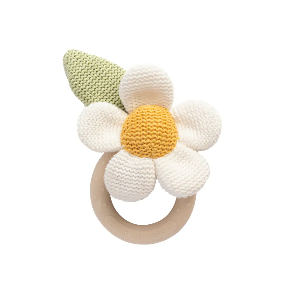 Teething Ring - Daisy & Leaf