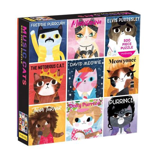 500 pc Puzzle - Music Cats