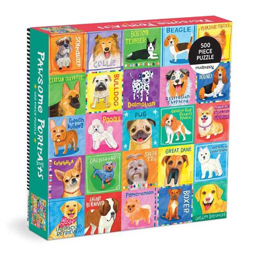 500 pc Puzzle - Pawsome Portraits