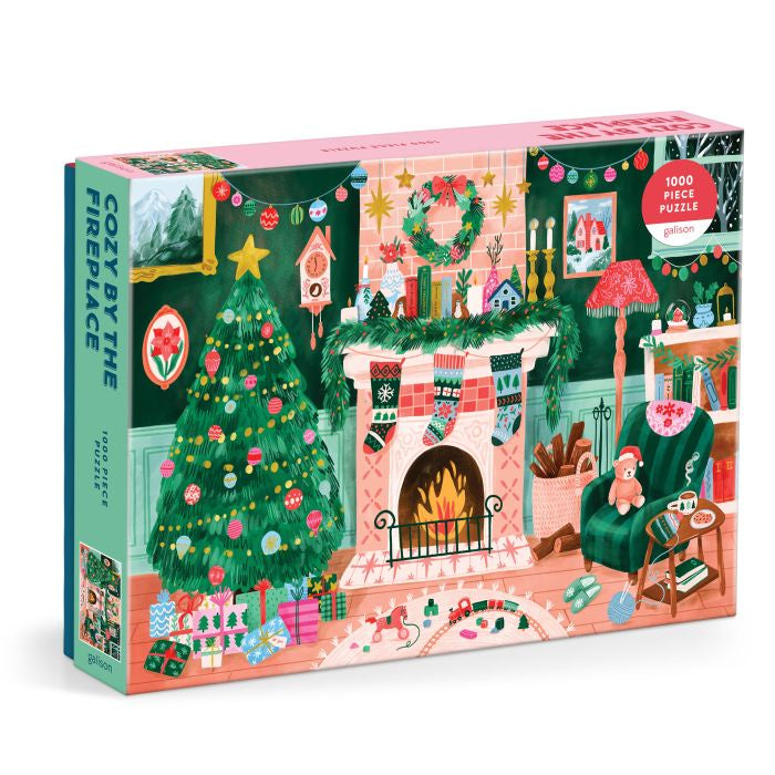 1000pc Puzzle - Cozy by the Fireplace