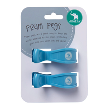 Pram Pegs 2 Pack - Pastel Blue