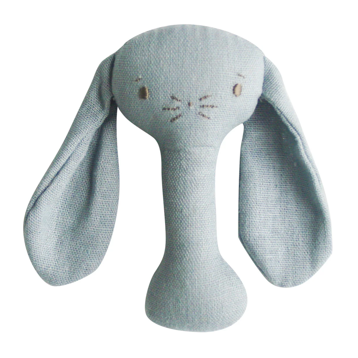 Bobby Bunny Stick Rattle - Grey Linen