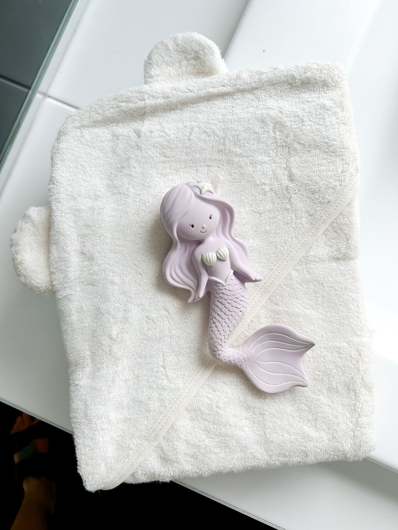 Natural Rubber Teether - Maeve The Mermaid - Grape