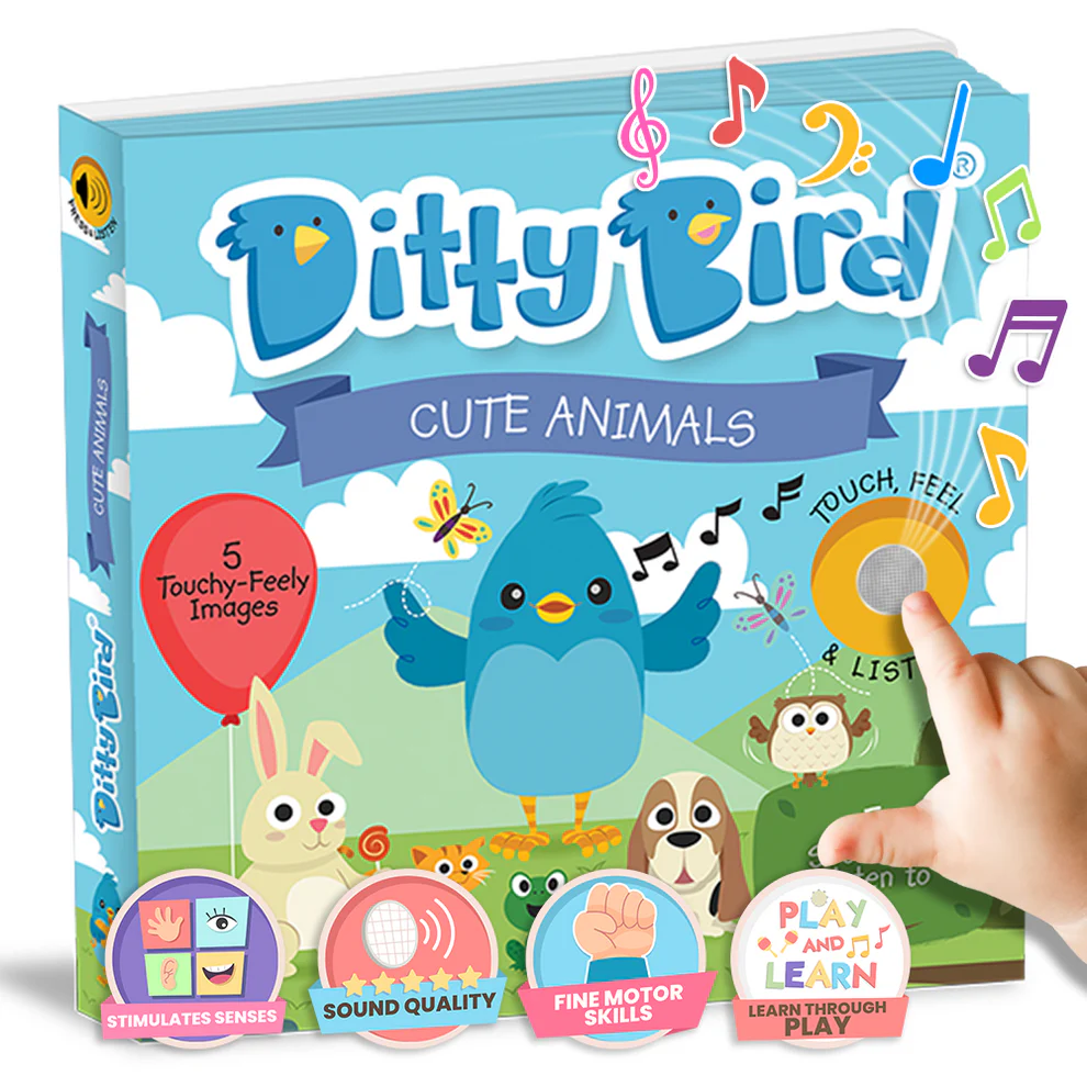 Ditty Bird Book - Touch the Cute Animals