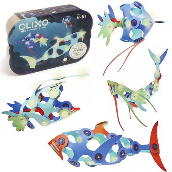 Clixo Ocean Creatures Glow in the Dark