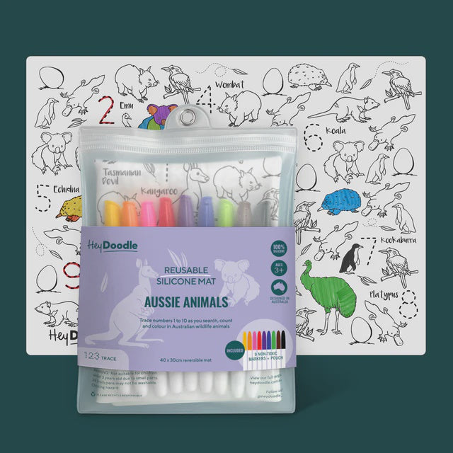 Reusable Silicone Doodle Mat - 123