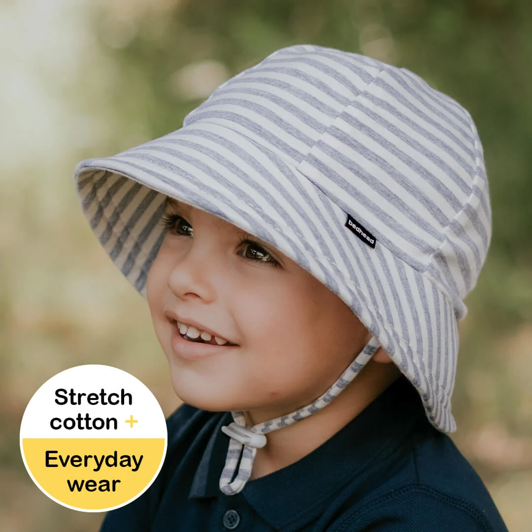 Toddler Bucket Hat - Grey Stripe