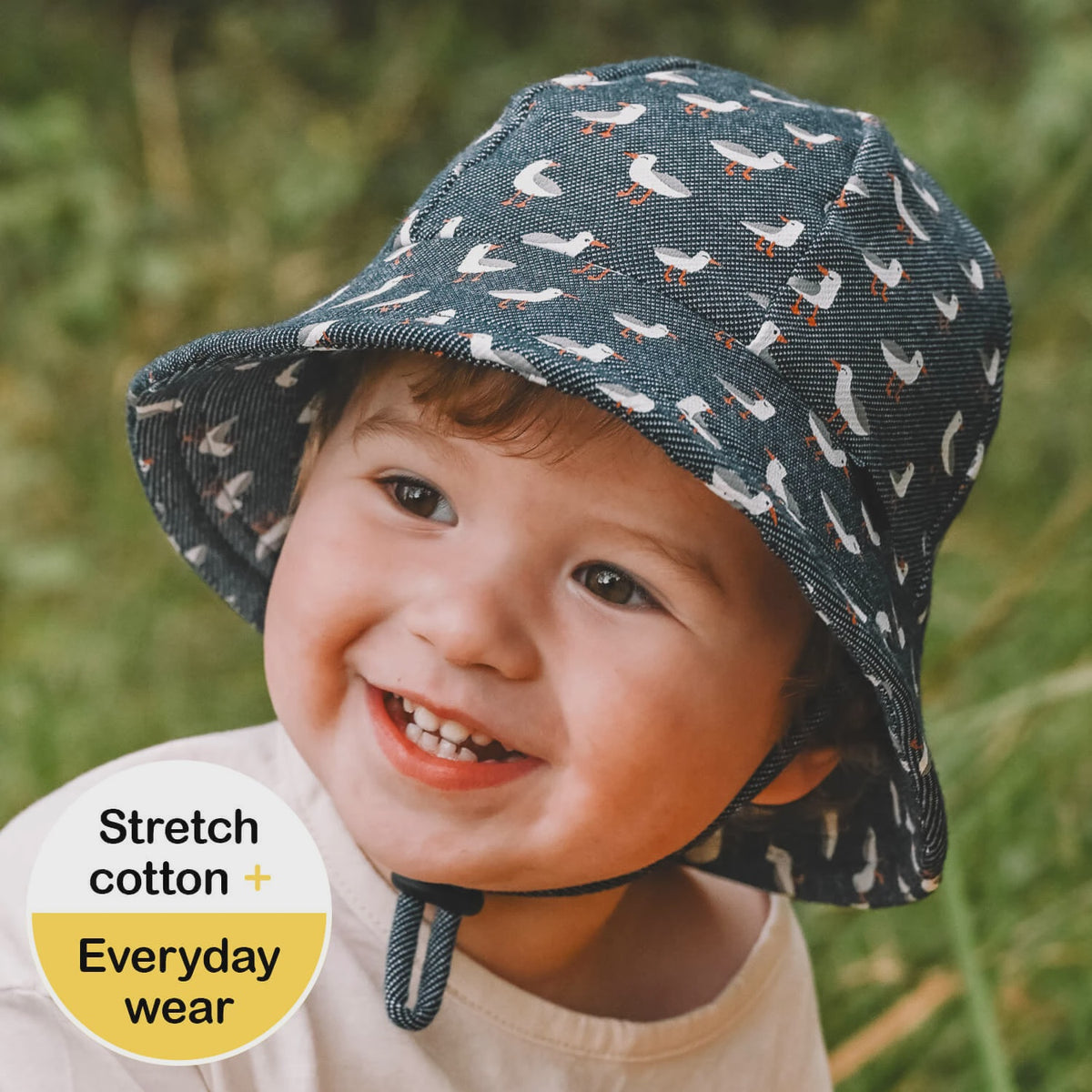 Toddler Bucket Sun Hat - Gulls