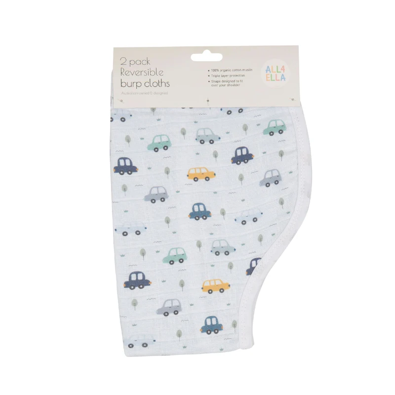 Burp Cloth 2pk - Beep Beep
