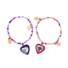 BFF Sparkle Heart Bestie Bracelet Set