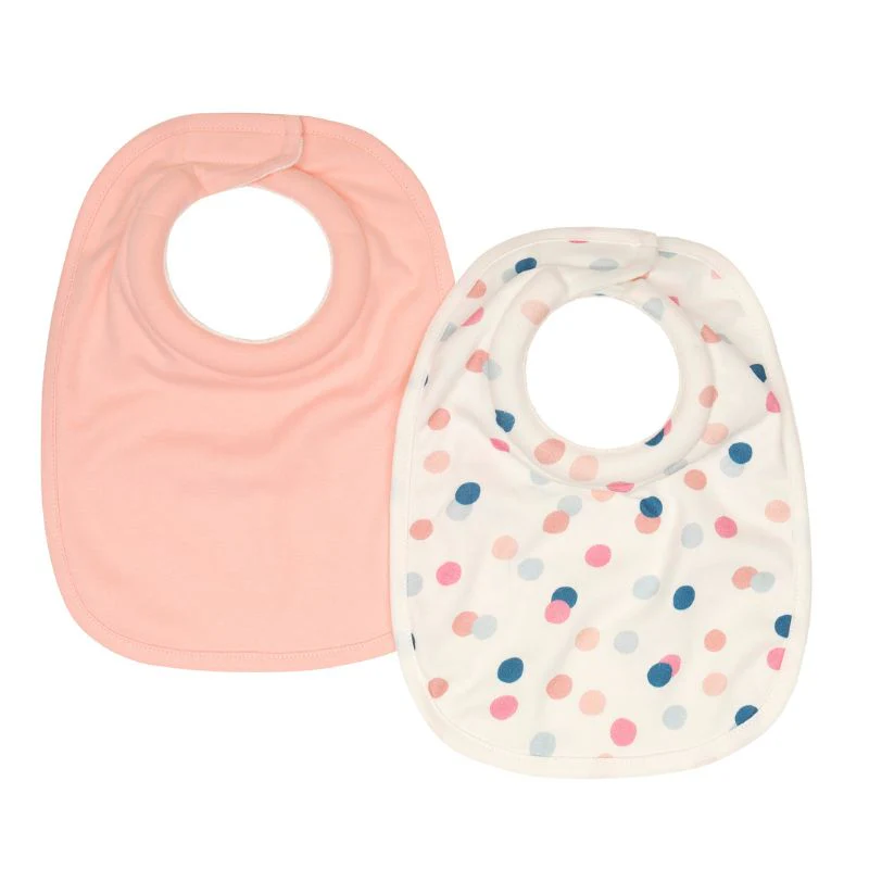 Roll Neck Bib 2pk - Confetti