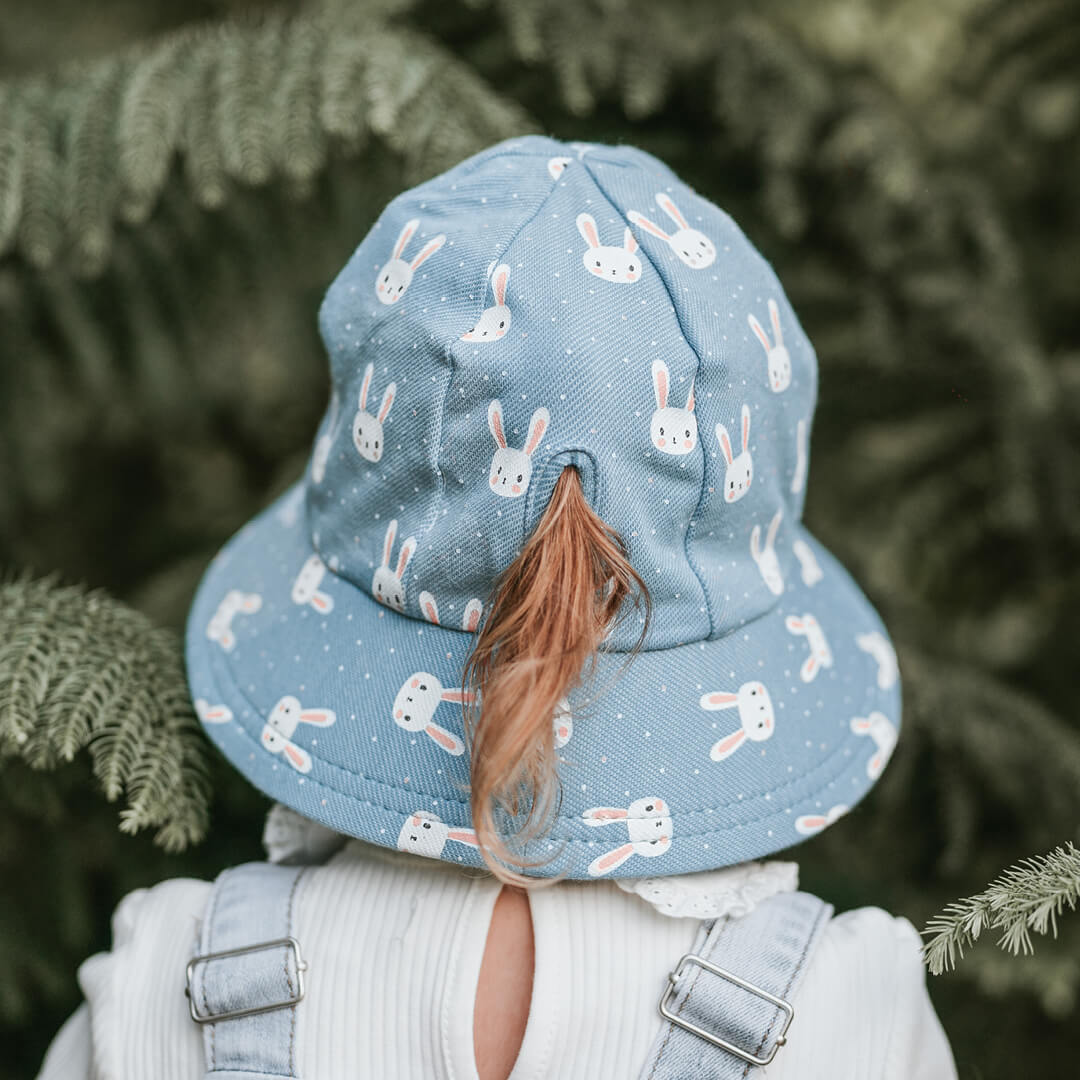 Ponytail Bucket Hat - Bunny