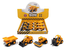 Pull Back Die Cast Construction Vehicles
