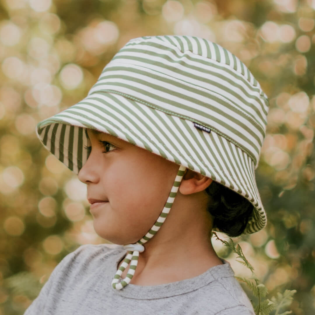 Bucket Hat - Khaki Stripe