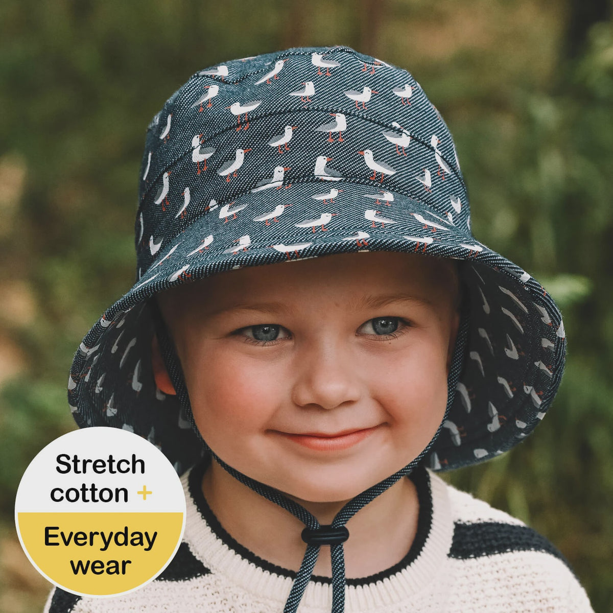 Classic Bucket Sun Hat - Gulls