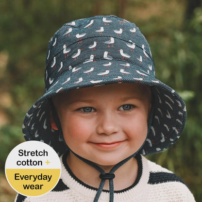 Classic Bucket Sun Hat - Gulls