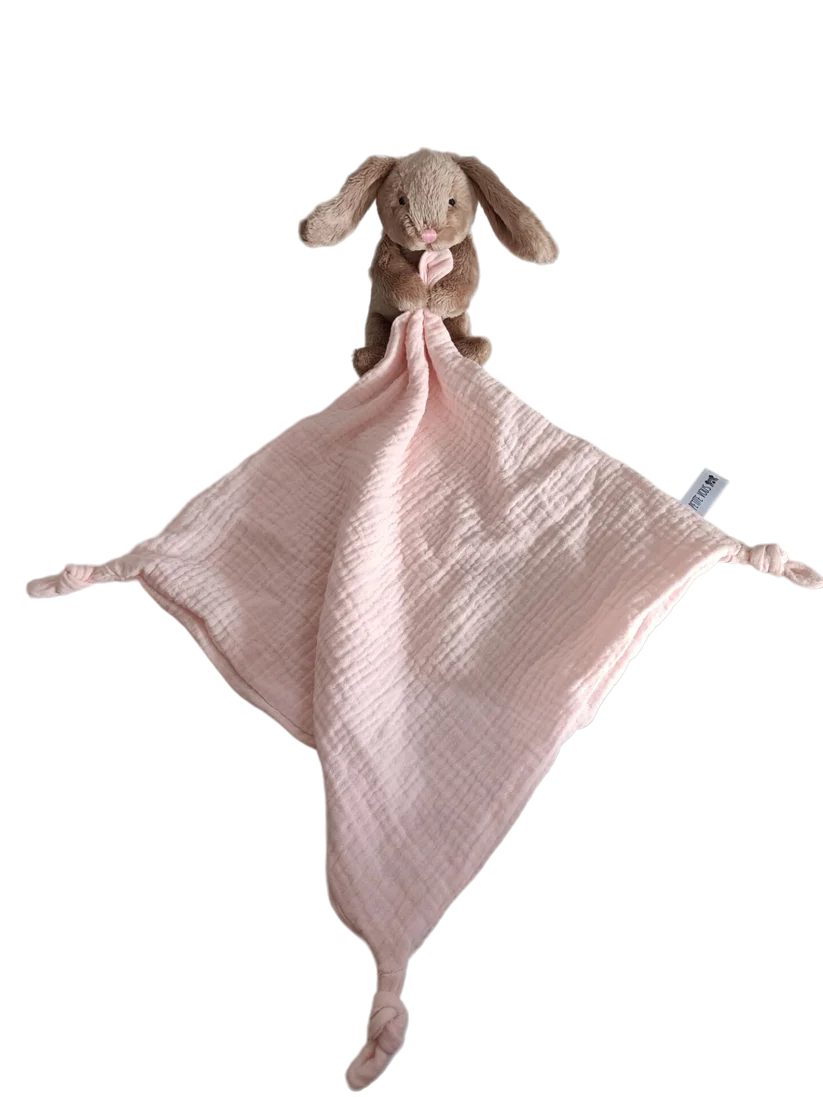 Bella the Bunny with Pink Comforter