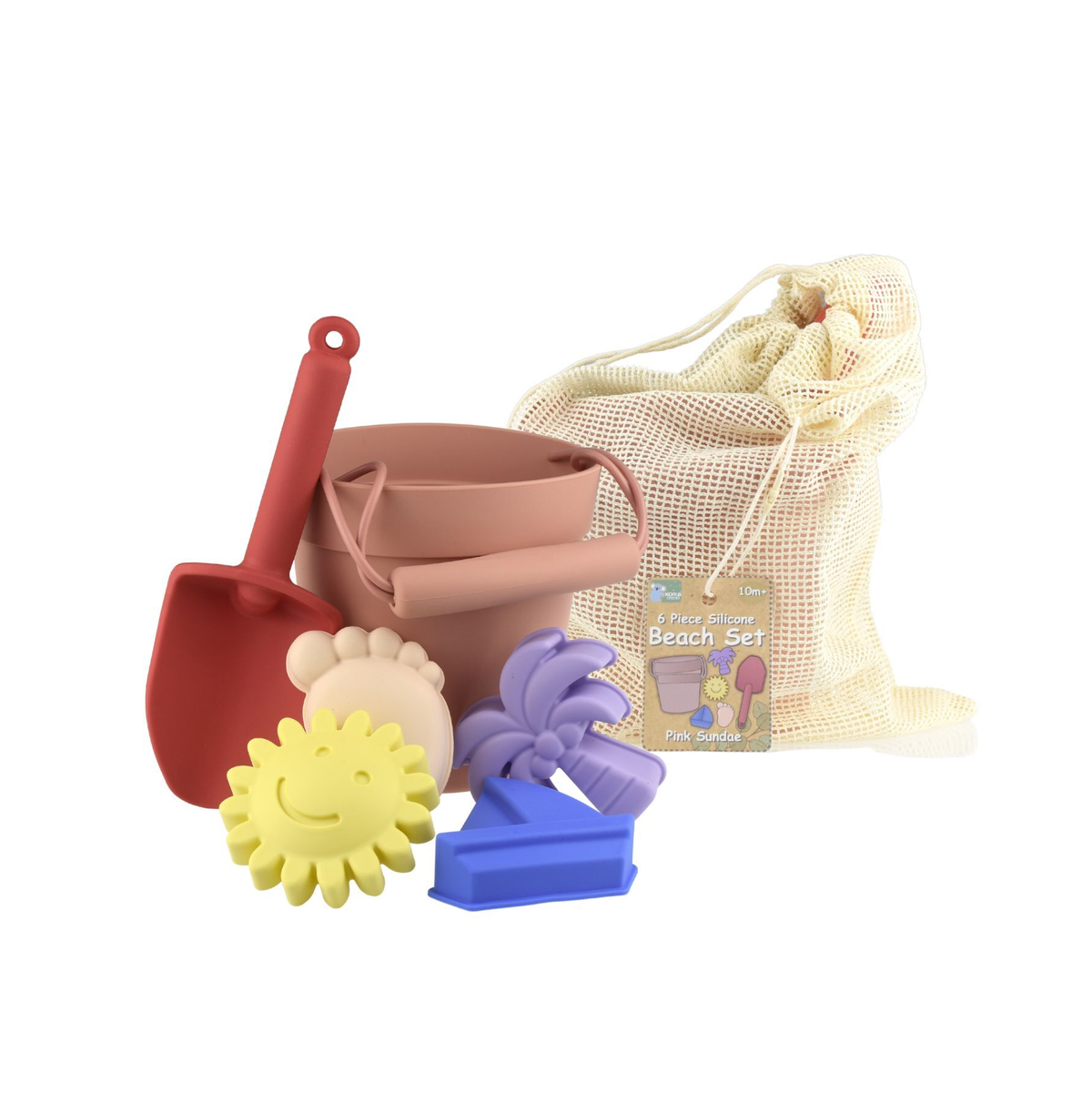 6 pc Beach Set Pink Sundae