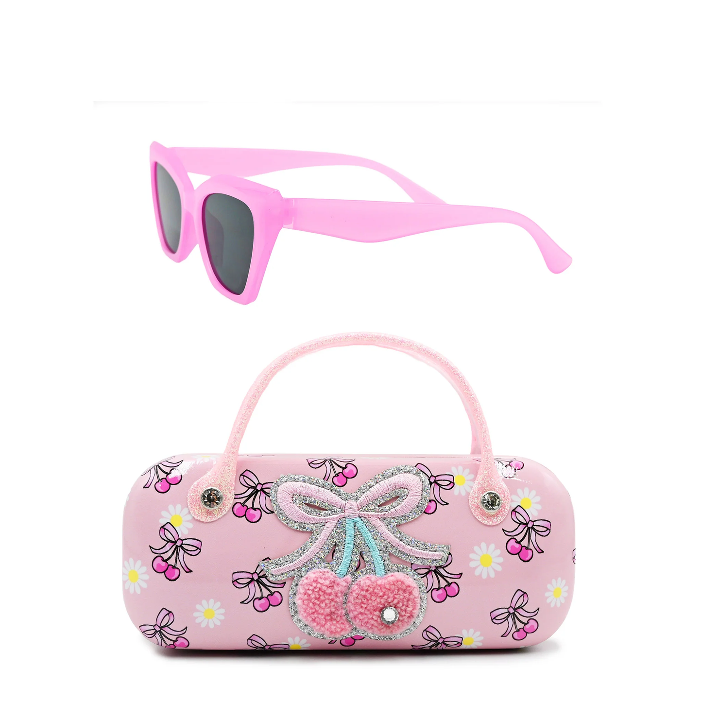 Cherry Bow Case & Sunglasses - Lollipop
