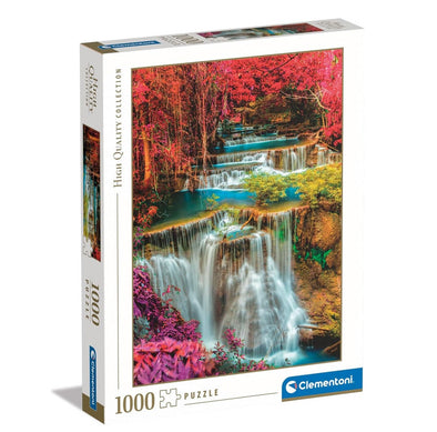 1000 pc Puzzle - Colourful Thai Waterfalls
